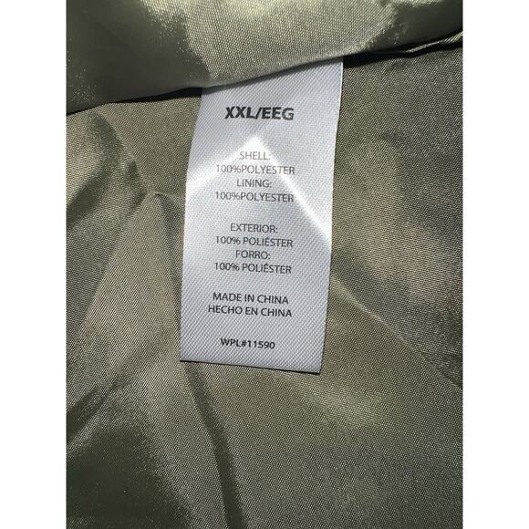 WP Weatherproof Men’s Rain Jacket XXL Lichen Green With Hood And 3 Pockets - Picture 6 of 8